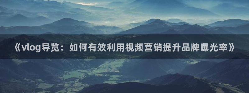 糖心vlgo神探狸狸：《vlog导览：如何有效利用视频营销提